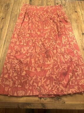 Peruvian Connection Long Maxi Skirt Size 6 African Safari Tribal